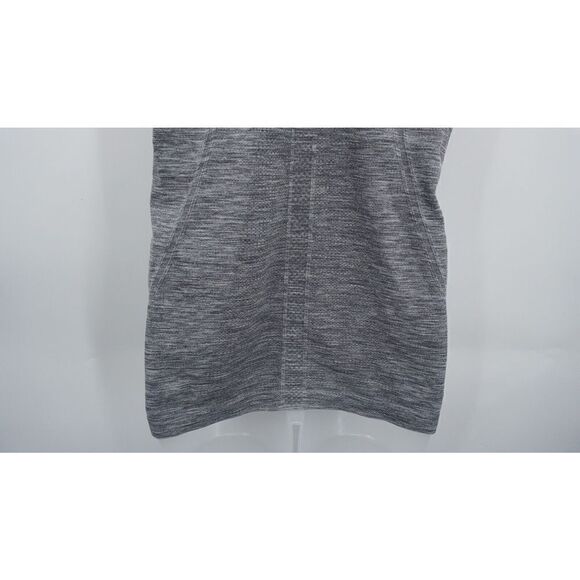 Lululemon Swiftly Tech Racerback Tank Top Heathered Slate Grey White Size 8 - Picture 9 of 9